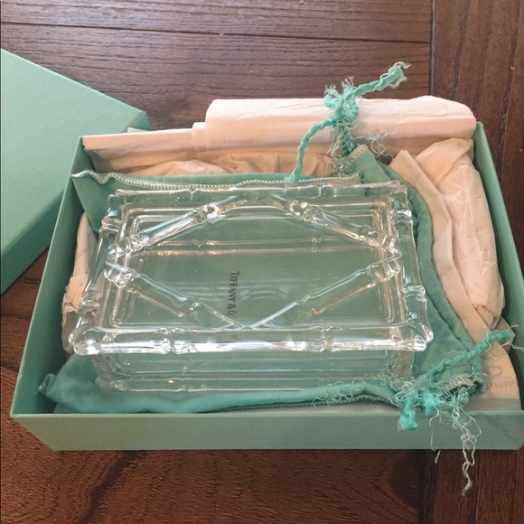 Vintage Tiffany and Co crystal jewelry box!